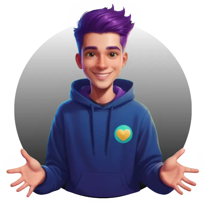 Illustration of a smiling character in a hoodie, representing the Arvat community